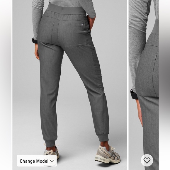 Fabletics Scrubs On-Call Joggers Heather Gray - Picture 3 of 11